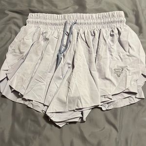 Purple butterfly shorts